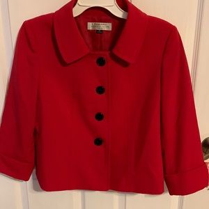 Tahari red jacket